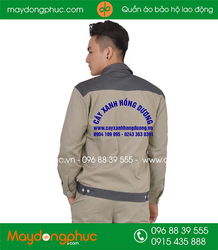 May áo bảo hộ Cây xanh Hồng Dương | May dong phuc bao ho