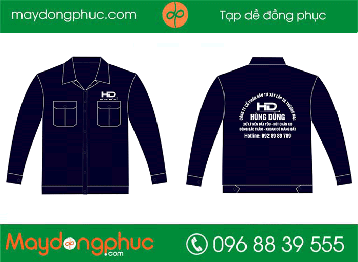 May áo bảo hộ Công ty cổ phần đầu tư xây lắp và thương mại Hùng Dũng | May dong phuc bao ho
