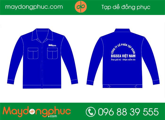 May áo bảo hộ Công ty CP tập đoàn Bigsea Việt Nam | May dong phuc bao ho