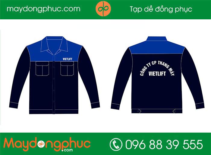 May áo bảo hộ Công ty CP Thang máy Vietlift | May dong phuc bao ho