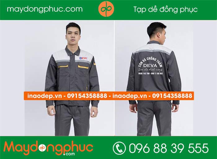 May áo bảo hộ Công ty Sơn chống thấm Deva | May ao bao ho dong phuc