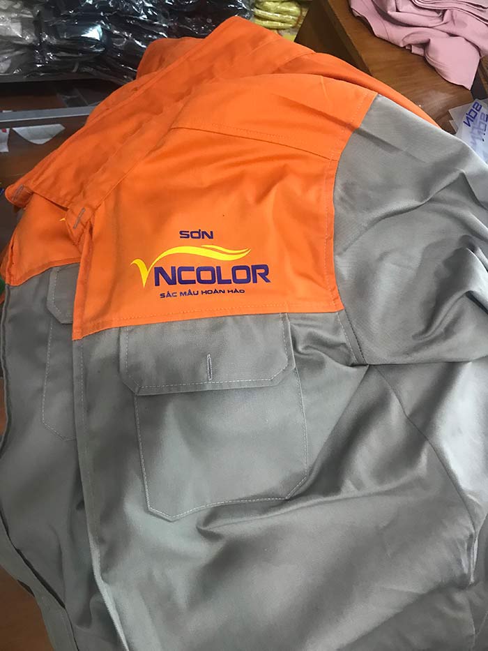 May áo bảo hộ Công ty Sơn color | May dong phuc bao ho