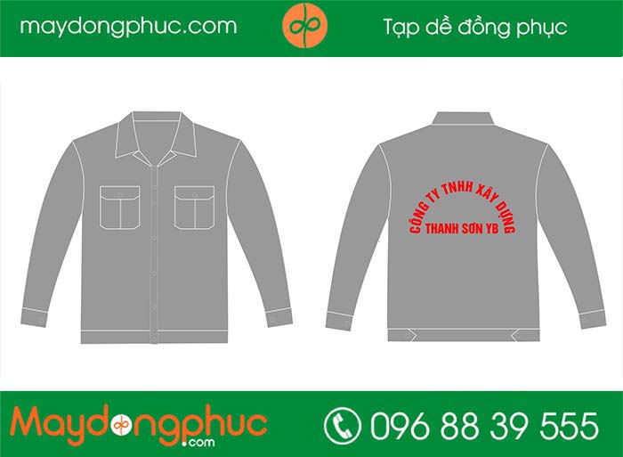 May áo bảo hộ Công ty TNHH xây dựng Thanh Sơn YB | May dong phuc bao ho