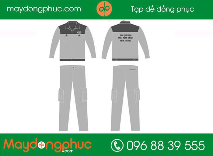 May đồng phục bảo hộ Công ty Xây dựng Nhật Hồng Đà Lạt | May dong phuc bao ho