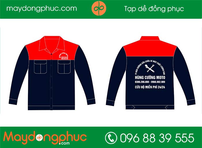 May áo bảo hộ Cửa hàng Hùng Cường Moto | May dong phuc bao ho