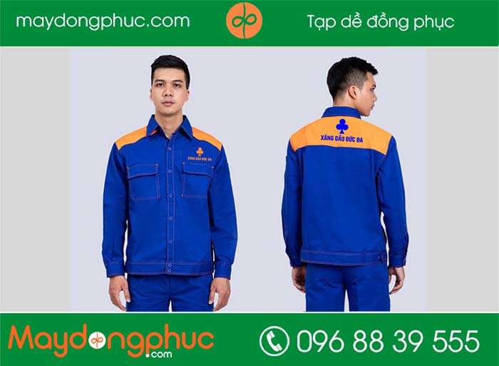 May áo bảo hộ cửa hàng xăng dầu ĐỨC BÁ | May ao bao ho