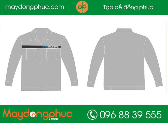 May áo bảo hộ Garage PA Dung Service | May dong phuc bao ho