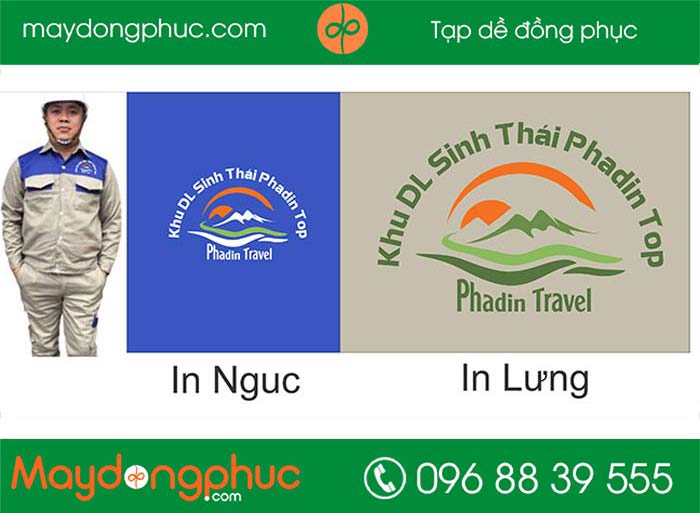 May đồng phục bảo hộ Khu DL sinh thái Phadin Top | May ao bao ho dong phuc