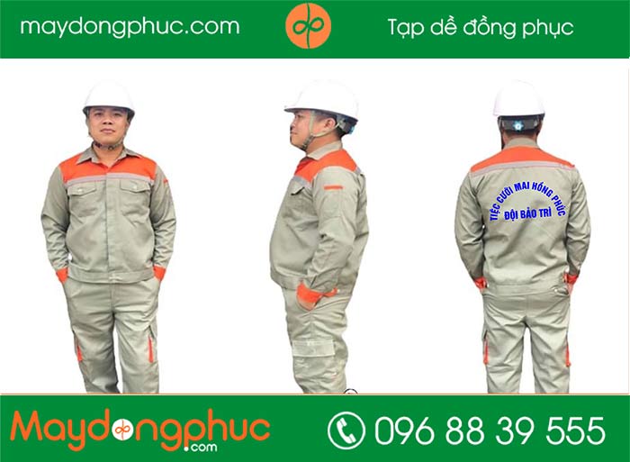 May áo đội bảo trì Tiệc cưới Mai Hồng Phúc | May ao bao ho