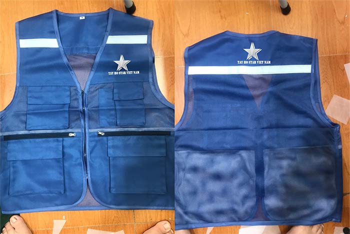 May áo gile đồng phục công ty Tây Hồ Star Việt Nam | May ao gile dong phuc