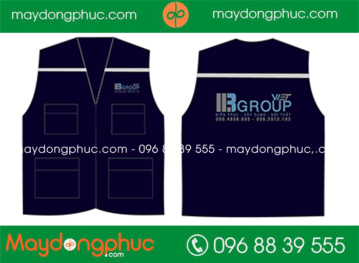 May áo gile bảo hộ Công ty BGroup | May ao gile dong phuc