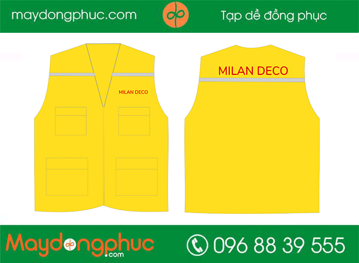 May áo gile Công ty Milan Deco | May ao gile dong phuc