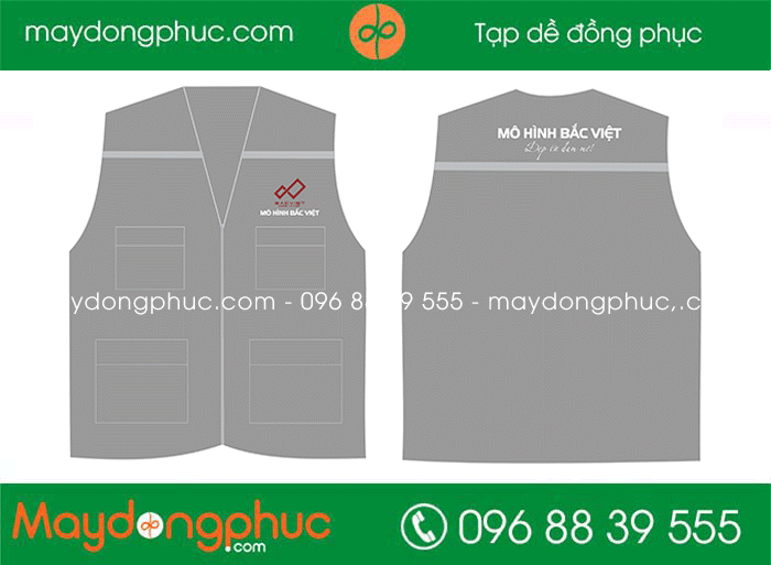 May áo gile Công ty Mô hình Bắc Việt | May ao gile dong phuc