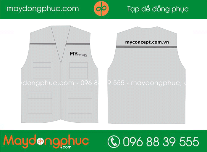 May áo gile Công ty Myconcept | May ao gile dong phuc
