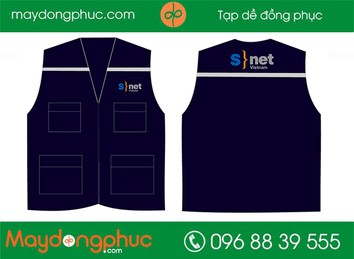 May áo gile Công ty Snet Việt Nam | May ao gile dong phuc