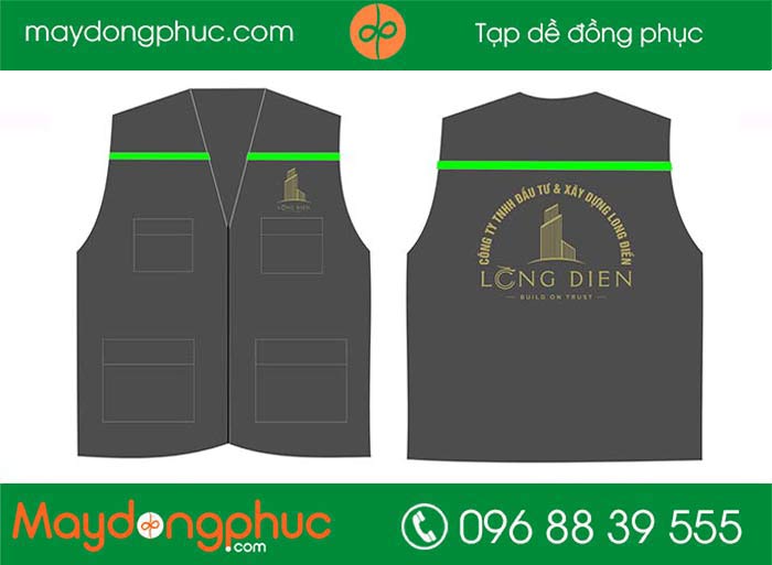 May áo gile đồng phục Công ty TNHH đầu tư & xây dựng Long Điền | May ao gile dong phuc