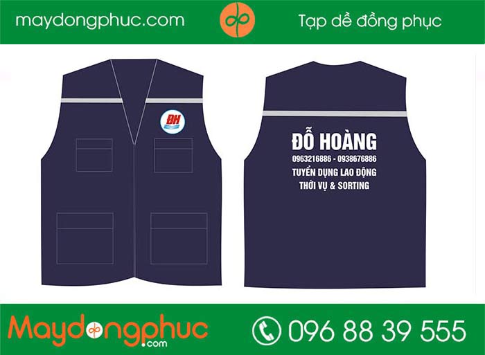 May áo gile đồng phục Công ty tuyển dụng Đỗ Hoàng | May ao gile dong phuc