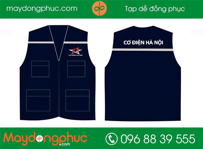 May áo gile đồng phục Cơ điện Hà Nội | May ao gile dong phuc