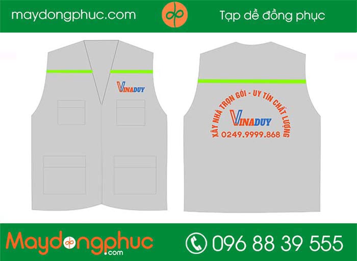 May áo gile đồng phục Công ty Vinaduy | May ao gile dong phuc