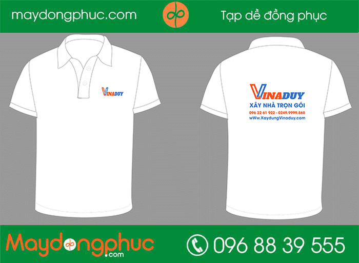 May áo phông Nội thất Trần gỗ Vinaduy | May ao phong dong phuc