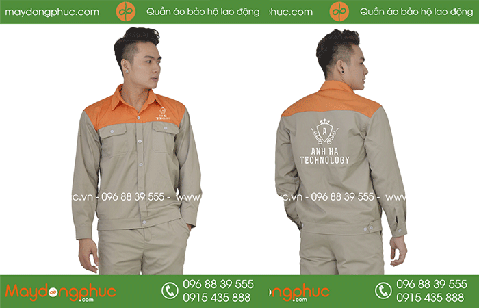 May đồng phục bảo hộ Công ty Anh Hà Technology | May dong phuc bao ho
