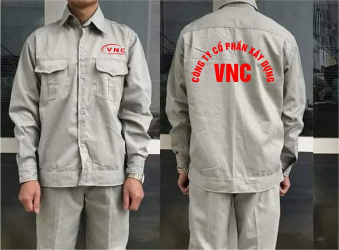 May đồng phục bảo hộ Công ty CP xây dựng VNC | May dong phuc bao ho