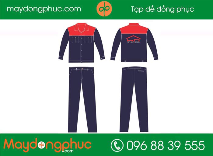 May đồng phục bảo hộ Công ty Hoàng Nam Steel | May dong phuc bao ho