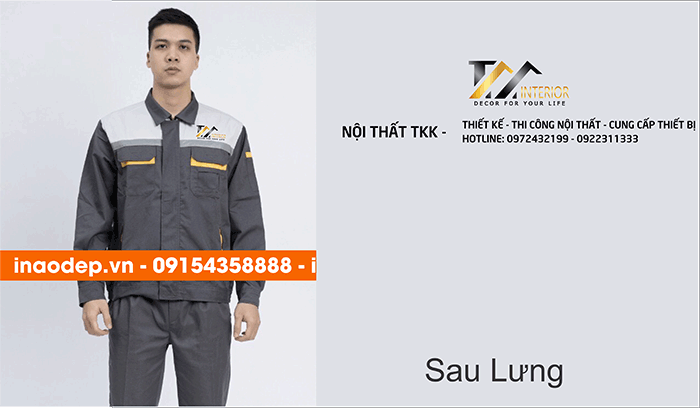 May đồng phục bảo hộ Công ty nội thất TKK | May dong phuc bao ho