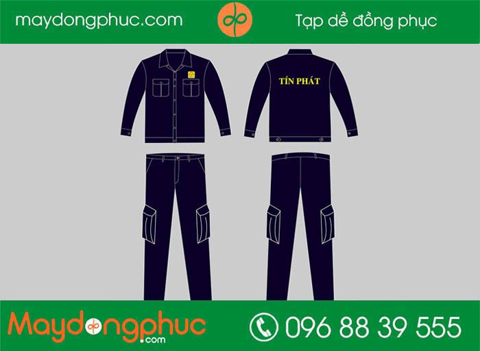 May đồng phục bảo hộ công ty Tín Phát | May dong phuc bao ho