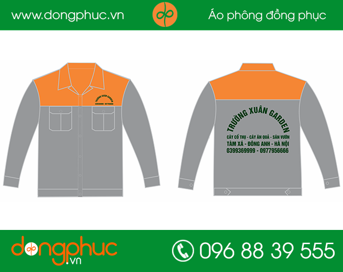 May đồng phục bảo hộ Công ty Trường Xuân Garden | May dong phuc bao ho