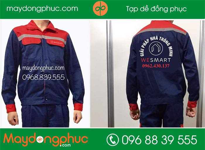 May đồng phục bảo hộ công ty Wesmart | May ao bao ho dong phuc