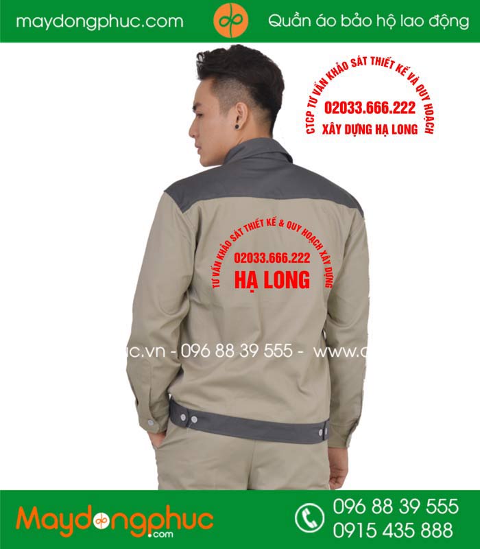 May đồng phục bảo hộ Công ty CP tư vấn khảo sát thiết kế và quy hoạch xây dựng Hạ Long | May dong phuc bao ho