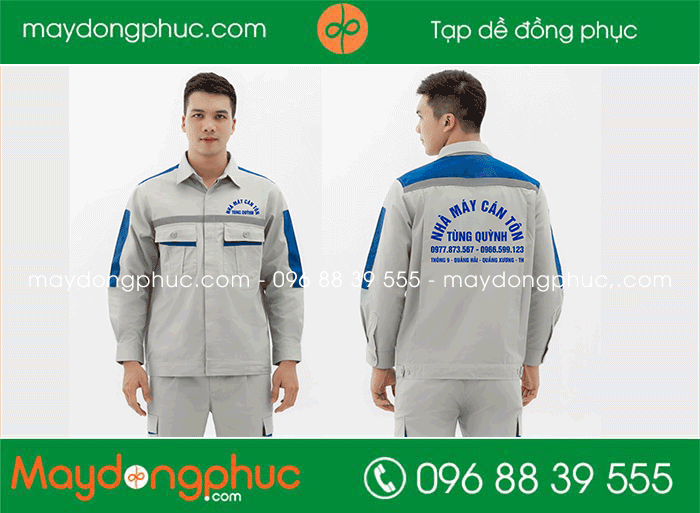 May đồng phục bảo hộ Nhà máy cán tôn Tùng Quỳnh | May dong phuc bao ho