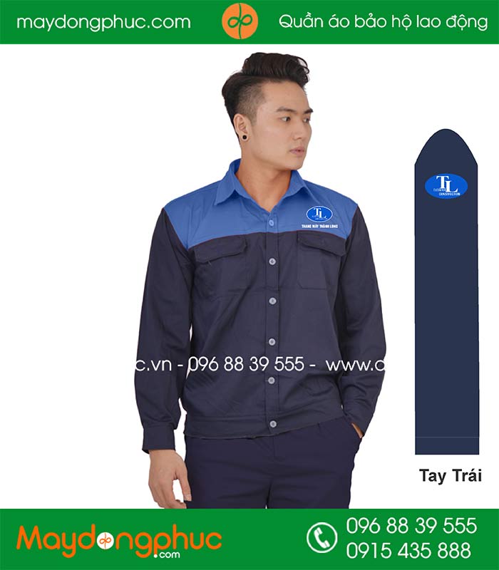 May đồng phục bảo hộ Thang máy Thành Long | May dong phuc bao ho