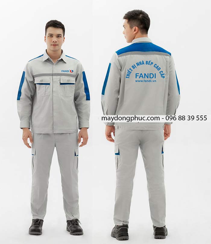 May đồng phục bảo hộ Công ty Thiết bị nhà bếp FANDI | May dong phuc bao ho