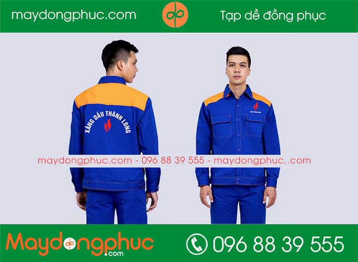 May đồng phục bảo hộ Xăng dầu Thành Long | May dong phuc bao ho