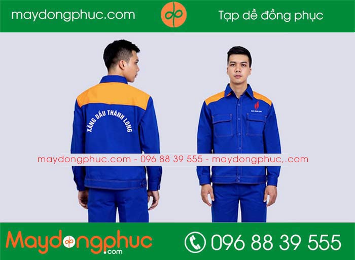 May đồng phục bảo hộ Xăng dầu Thành Long | May dong phuc bao ho