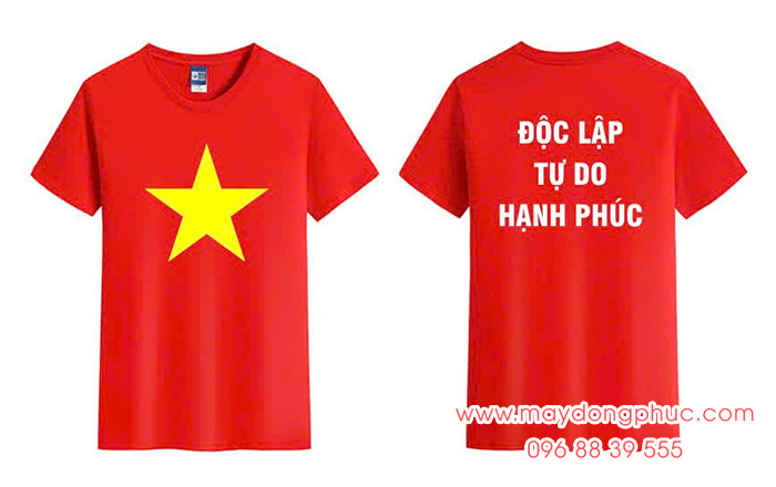May Áo cờ đỏ sao vàng Độc lập Tự do Hạnh phúc | May ao co do sao vang