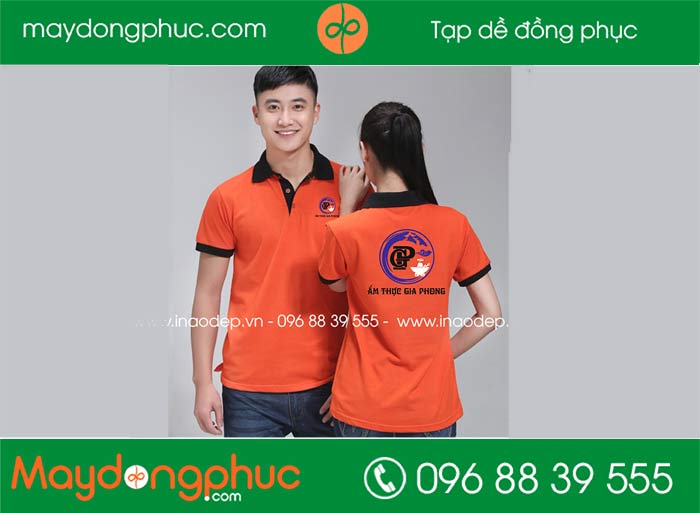 May áo phông Quán ẩm thực Gia Phong | May ao phong dong phuc