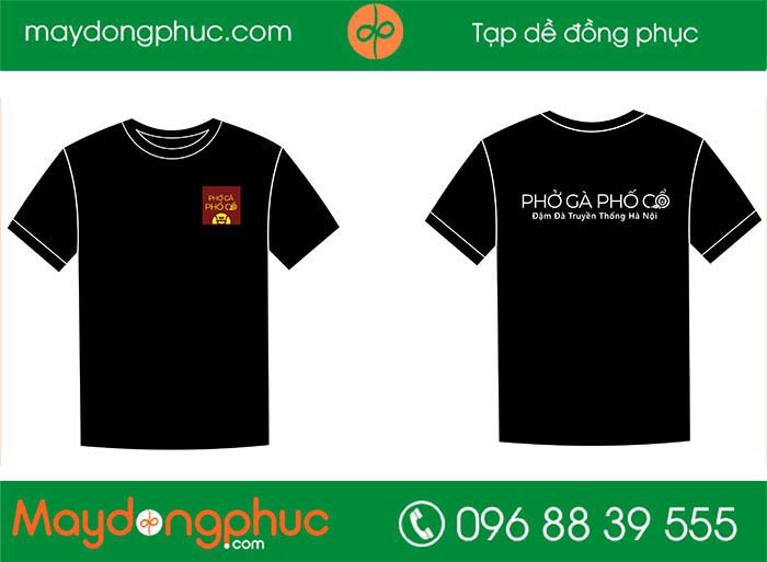 May áo phông quán Phở gà Phố cổ | May ao phong dong phuc