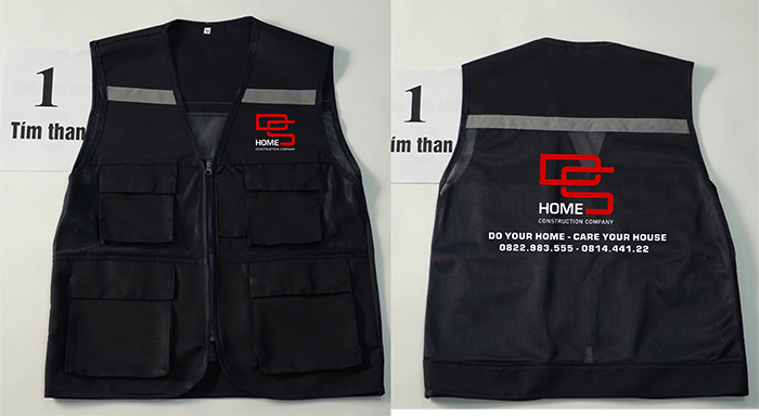 May áo gile Công ty kiến trúc Home DS | May ao gile dong phuc