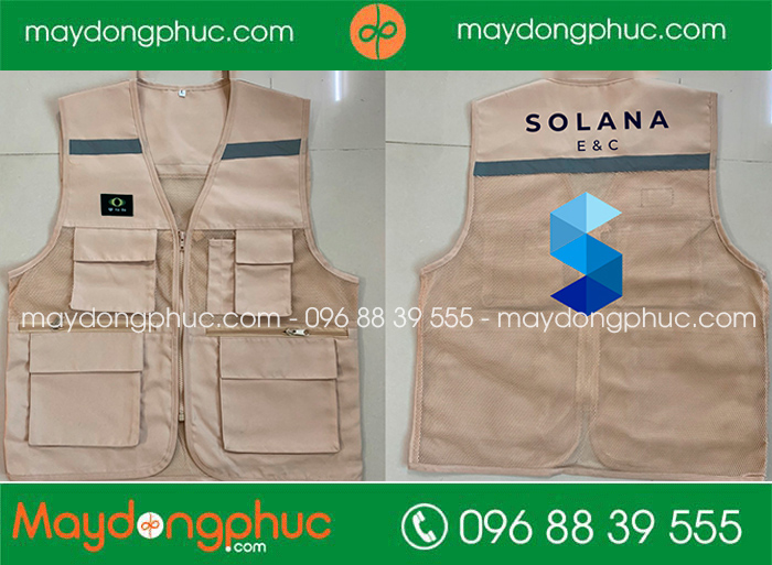 May áo gile Công ty Solana E&C | May ao gile dong phuc