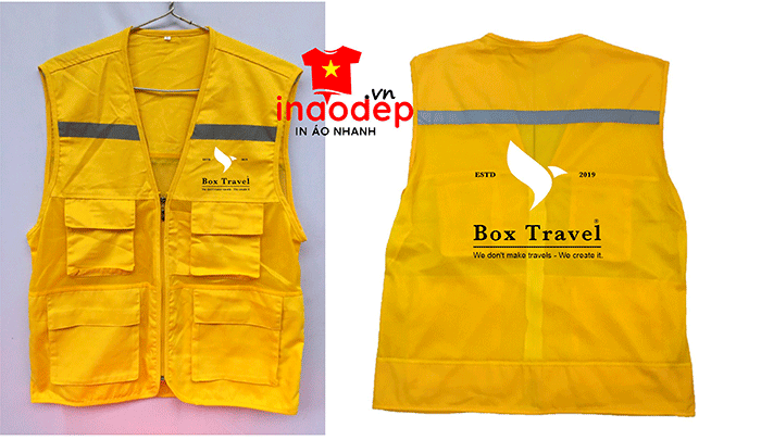 May áo gile Công ty Box Travel | May ao gile dong phuc