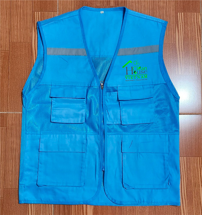 May áo gile Công ty Clean House Việt Nam | May ao gile dong phuc