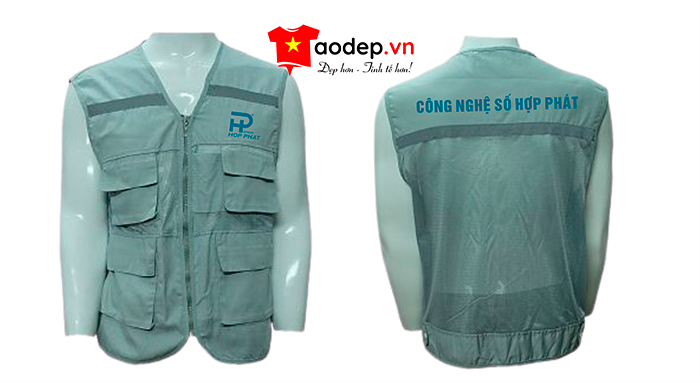 May áo gile Công ty Công nghệ số Hợp Phát | May ao gile dong phuc