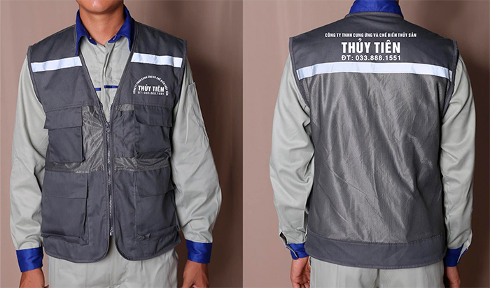 May áo gile Công ty TNHH Cung ứng và chế biến thủy sản Thủy Tiên | May ao gile dong phuc