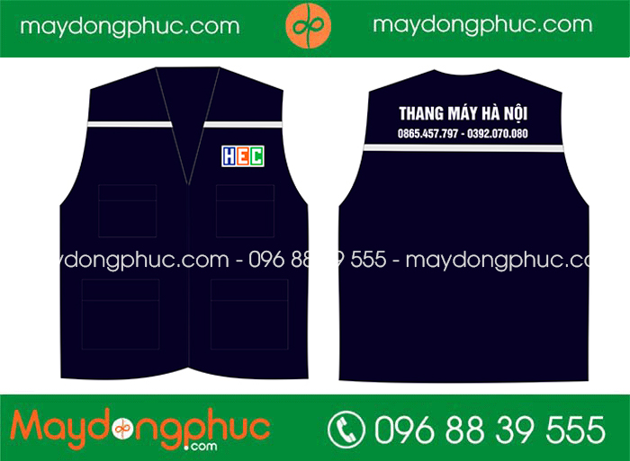 May áo gile HEC Thang máy Hà Nội | May ao gile dong phuc
