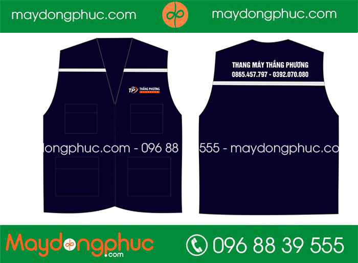 May áo gile Thang máy Thắng Phương | May ao gile dong phuc