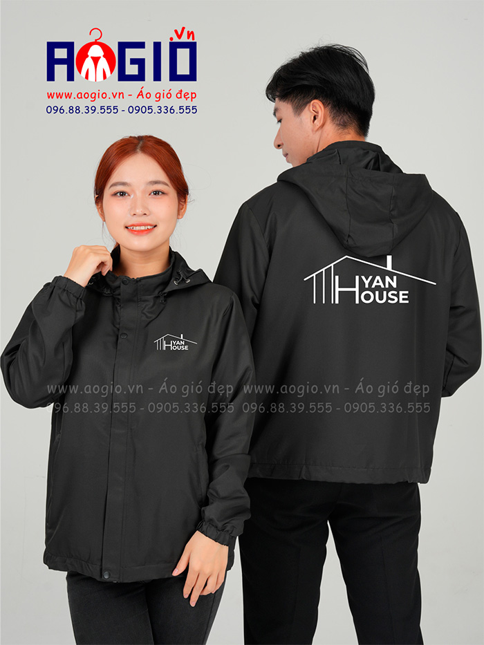 May áo gió Công ty Hyan House | May ao khoac dong phuc