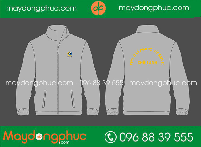 May áo khoác Công ty cổ phần hợp tác quốc tế Châu Anh | May ao gio dong phuc